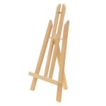 Sevalet de masa ECD Germany, lemn, pliabil, cu raft practic pentru alte accesorii