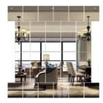 Set 32 de Oglinzi Decorative Design patrat 20 X 20 cm Acrilice Cristal
