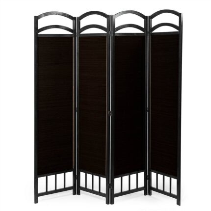 Paravan despartitor Timeless Tools, din 4 panouri, Maro
