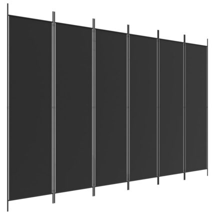 Ecran despartitor, Zakito Europe, Negru 300x200cm, 6 panouri