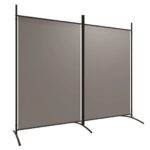 Paravan Zakito Europe, 2 panouri, pliabil, antracit, 175x180cm