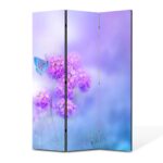 Paravan 3 piese Premium TrueColor, Art Star, Imagine primavaratica blurata, Panza pe cadru de lemn, Decoratiuni Moderne pentru Casa, 3 Panouri de 45x150, 135 x 150 cm