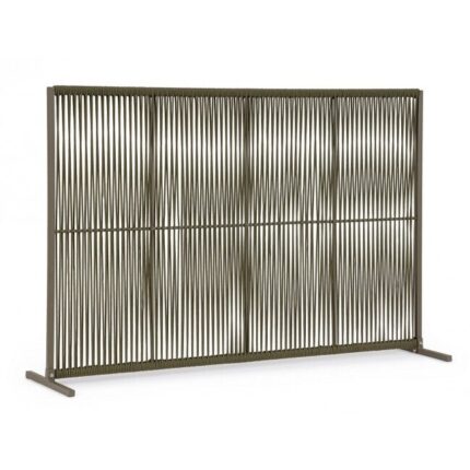 Paravan decorativ verde olive Paxson 180x30x120 cm