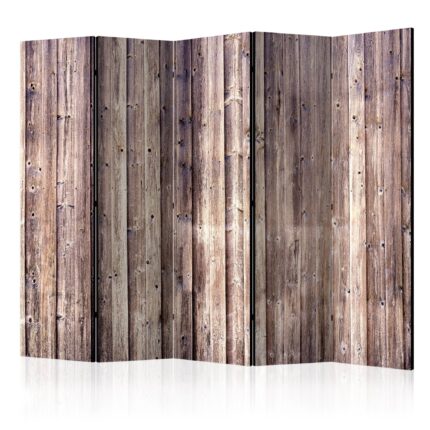 Paravan din 5 parti - Wooden Charm II - 225x172cm