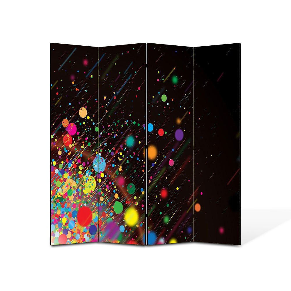 res_84475d2e9dcfe78ac6b0b412ddd16971 Paravan de Camera ArtDeco din 4 Panouri Abstract Decorativ Stropi de culoare 140 x 150 cm
