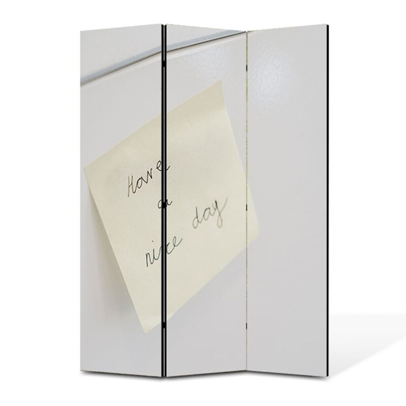 Paravan 3 piese Premium TrueColor, Art Star, Have a nice day, Vintage, Panza pe cadru de lemn, Decoratiuni Moderne pentru Casa, 3 Panouri de 45x150, 135 x 150 cm
