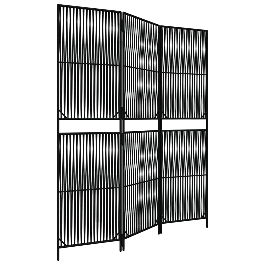 res_1396549afd9a7ff67189d245268aaa8a Paravan Zakito Europe, poliratan, 3 panouri, negru, 147x180cm