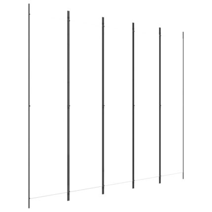 Paravan despartitor Zakito Europe, 5 panouri, pliabil, alb, 250x220cm
