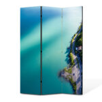 Paravan 3 piese Premium TrueColor, Art Star, Vedere armonica, Urban, Panza pe cadru de lemn, Decoratiuni Moderne pentru Casa, 3 Panouri de 35x180, 105 x 180 cm