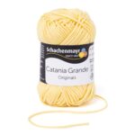 Fir gros de crosetat si tricotat, 100% bumbac, grosime fir nr 4 Mediu, lungime 63 m, 50 g, Catania Grande Vanilie 03211