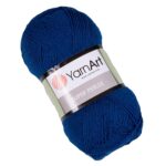 Fir Textil YarnArt Super Perlee 209, bleumarin, pentru crosetat si tricotat, acril, 400 m