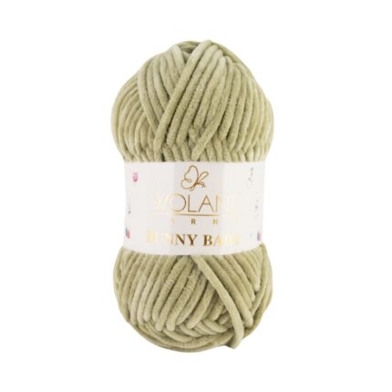 Fir plusat de catifea Wolans Bunny Baby, 100 g/120 m, bej antichizat