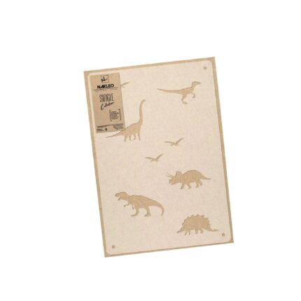 Sablon decorativ reutilizabil, Nakleo, Dinozauri, 59 x 95 cm