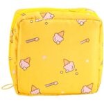 Geanta depozitare absorbante, Ronyes®, cu fermoar Metalic, 12x 12 x 5 cm, galben