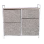 Comoda Grunberg , 83 x 29 x 77 cm, 5 sertare , bej, TB72