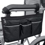 Geanta organizatoare pentru scaun cu rotile, Nylon, 32.5 x 18 cm, Negru