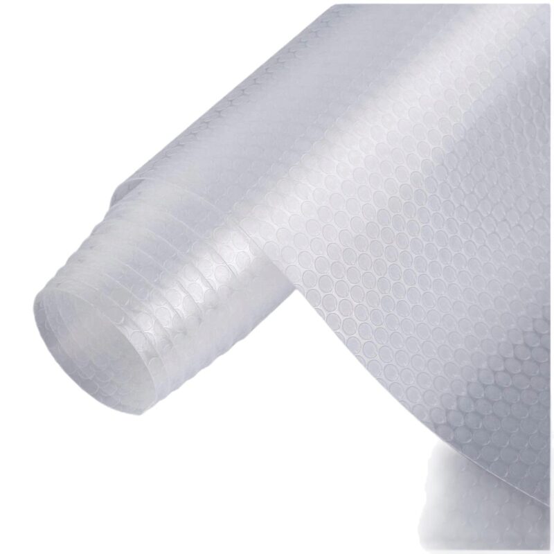 Folie Protectie, Covoras pentru Dulapuri, Mat Antiderapant, Impermeabil, Ideal pentru Frigider si Sertare, 600 x 40 cm, Transparent