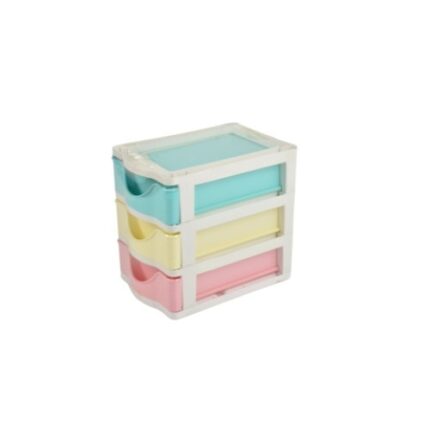 Mini organizator cu 3 sertare, Plastic, Belma ap-02