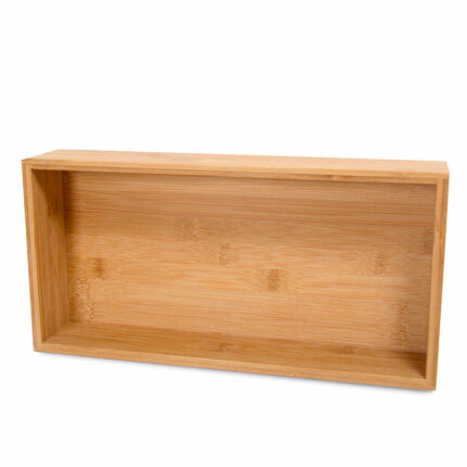 Cutie organizare din bambus, Frandis, 15x30.5x6.2 cm, natur, model 011301