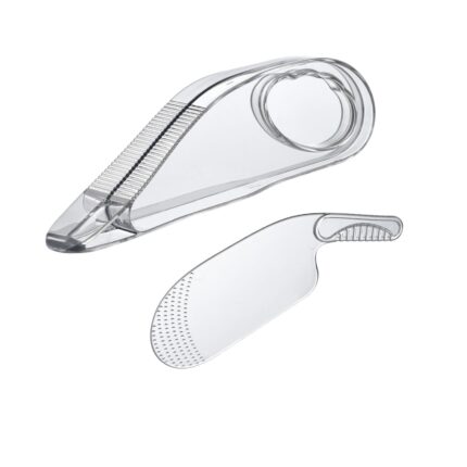 Elevator de saltele, POMAMZ, Plastic, Set de 2,32*10*5CM, Pentru ridicarea fara efort a saltelei si pregatirea patului la schimbarea lenjeriei de pat, Alb transparent