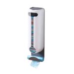 Suport pentru Pungi Salestore.ro® Organizator din plastic cu capac, Spatiu suplimentar pentru saci de gunoi, 37 x 10 x 8, 4 cm, Alb