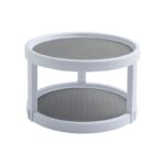 Organizator rotativ cu 2 rafturi pentru bucatarie, 24.8cm x 15.2cm