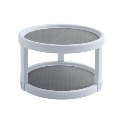 Organizator rotativ cu 2 rafturi pentru bucatarie, 24.8cm x 15.2cm