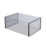 Cutie depozitare incaltaminte, PROCART, format XL 36 x 25 x 19 cm, inchidere cu capac, transparenta