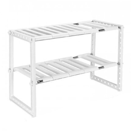 Etajera Ajustabila SIKS, Pentru Chiuveta Din Baie Sau Bucatarie, Alba, 50-70 cm