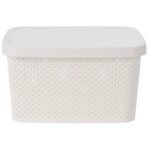 Cos de depozitare, Storage Solutions, Plastic, 27 cm, Alb