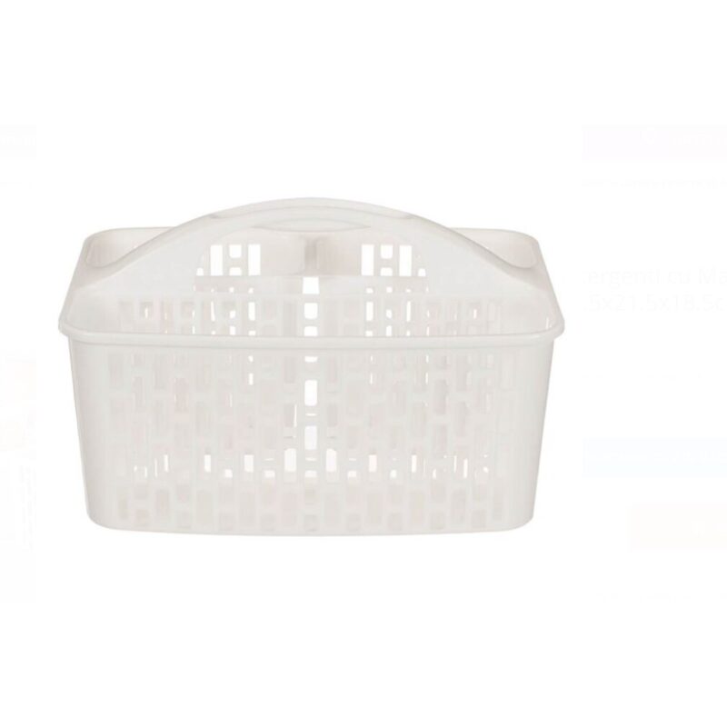Cos Depozitare Detergenti cu Maner si Compartimente 30.5x21.5x18.5cm