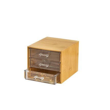 Organizator 3 sertare, English Home, Katelyn, 19x10.5x9.5 cm, natural