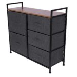 Comoda Grunberg , 83 x 29 x 77 cm, 5 sertare , gri, TB72
