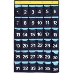 Tabel de buzunar pentru clasa numerotat, suport pentru telefoane mobile, organizator pentru agatat pentru calculatoare si toate Iphone-urile, 36 de buzunare