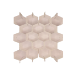Organizator sertar forma hexagon, Plastic dur, Alb
