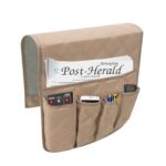 Organizator Canapea BGHYHYHI, Buzunare Depozitare, Gri, pentru Telecomanda si Accesorii