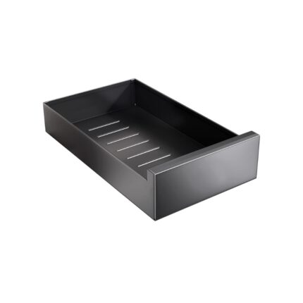 Sertar extensibil pentru dulap, SAYZH, organizator, 25 x 43 x 9 cm, nu necesita gaurire, din metal, Negru
