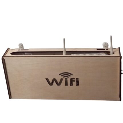 Cutie suport router, lemn, 445 x 80 x 195 mm