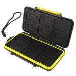 Carcasa carduri de memorie, Rqiurpn, 12xSD, 12xTF, Negru/Galben