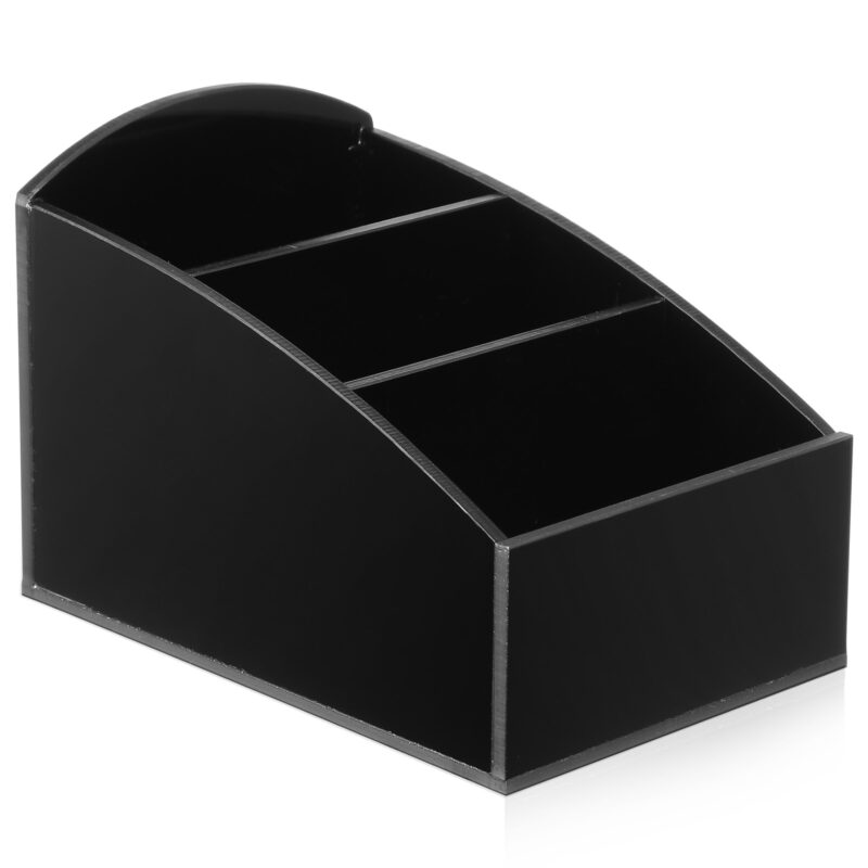 Cutie depozitare, acril, negru, 12.50x9.00x8.50cm