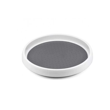 Organizator rotativ, universal, alb/gri, 15 cm x 25 cm