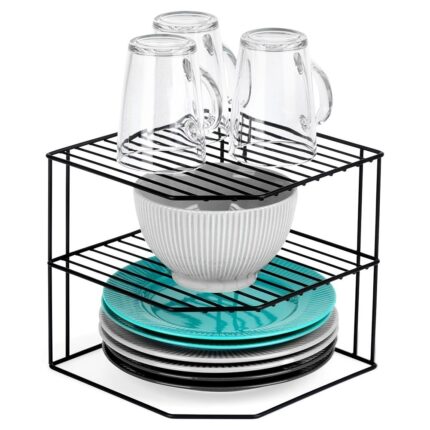 Polita bucatarie, Vilde, metal, 22x22x21cm, negru