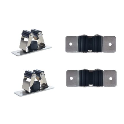 Set 2 bucati Suport de perete pentru maturi, scule, 90 x 30 mm, 2HK-11C, TMY, Negru