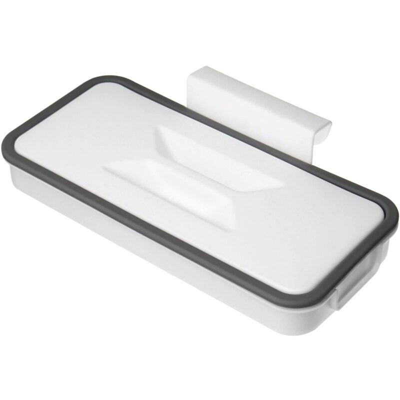 Suport pentru pungi de gunoi cu capac, PEEIK, agatator usa, capacitate mare, plastic PP