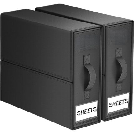 Set 2 buc, Organizator Asternuturi de pat, pliabile, perfecte pentru orice dimensiune Culoare Negru