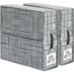 Set 2 buc, Organizator Asternuturi de pat, pliabile, perfecte pentru orice dimensiune Culoare Gri