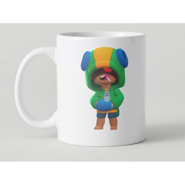 Cana personalizata BrawlStars Leon, alba, 350ml