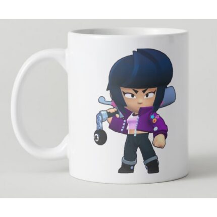 Cana personalizata BrawlStars Bibi, alba, 350ml