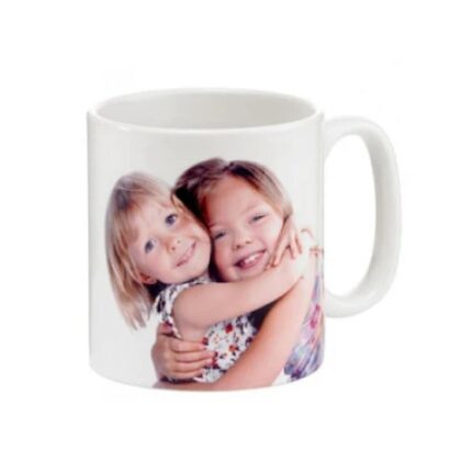 Cana personalizata cu mesaj sau poza, alba, Ceramica, 330 ml