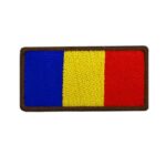Emblema brodata, steag romania, 7x3.5 cm